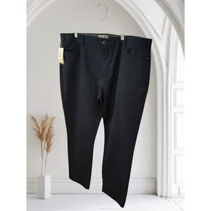Reaction Kenneth Cole Mens Straight‎ Fit Stretch Dress Pants 40 x 32 Navy new